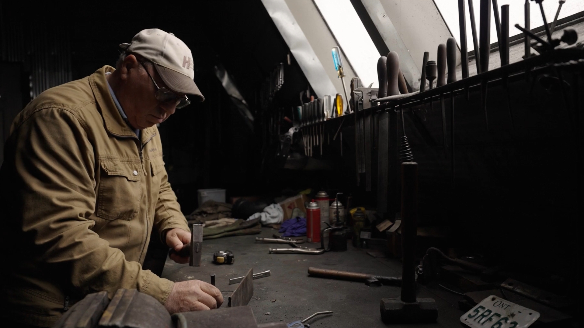 Bilingual brand film edit in progress, still from a project by Montreal video editor Victor Tamarit